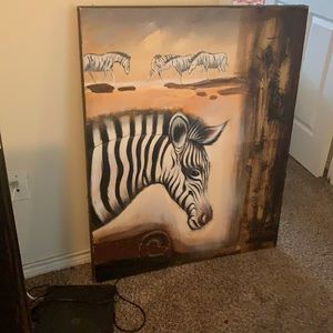 Zebra wall decor